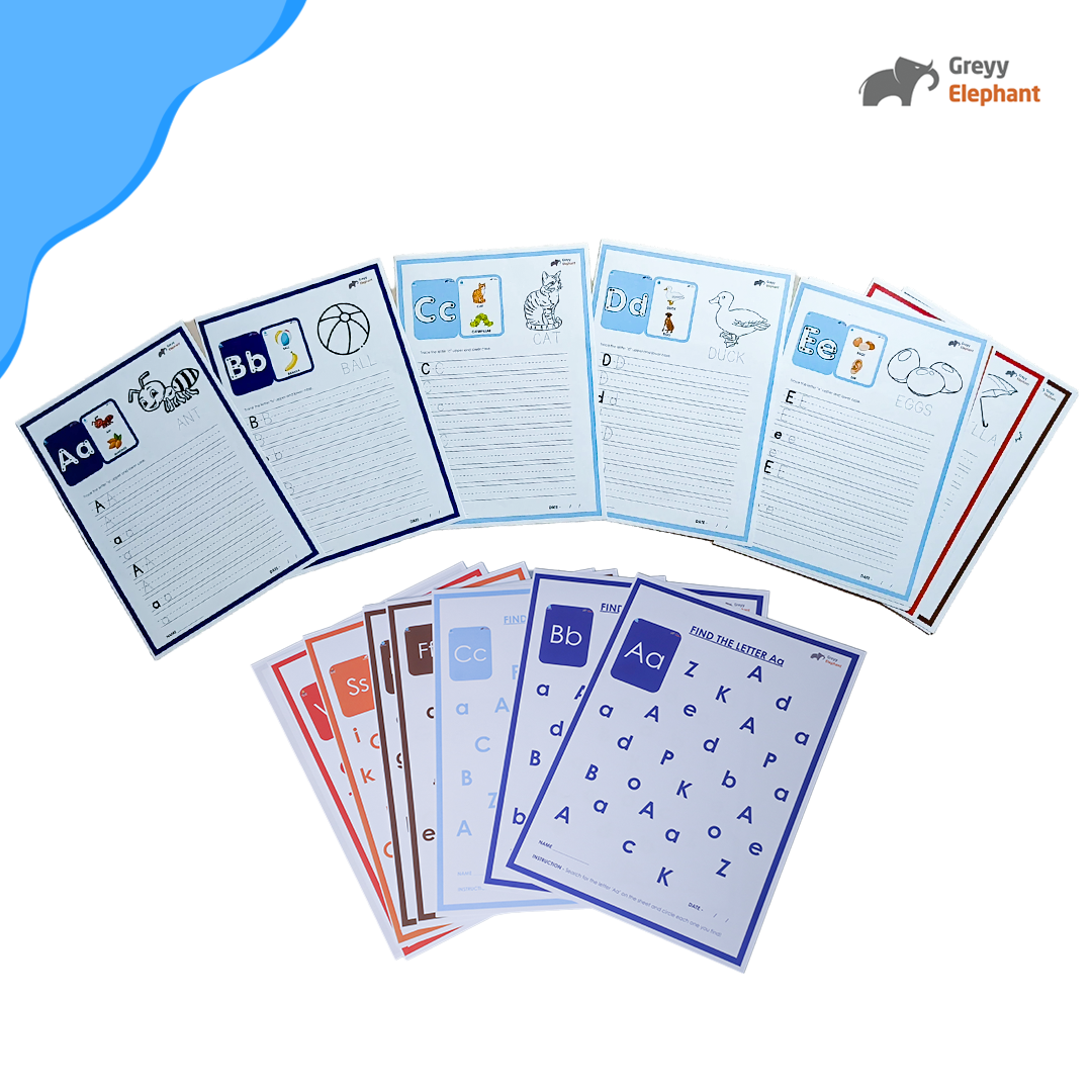 Alphabet Worksheets Combo