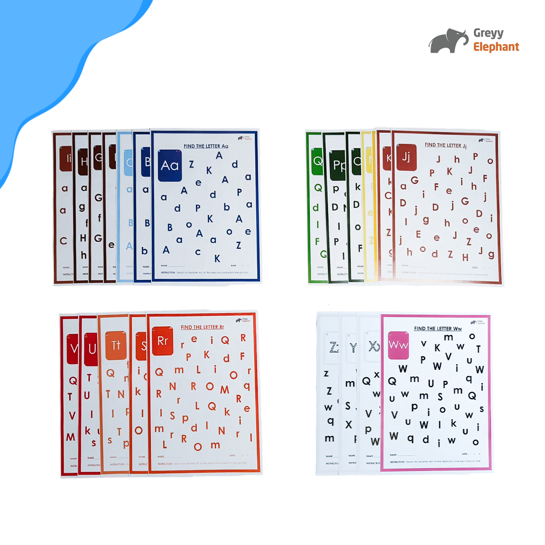Alphabet Worksheets Combo