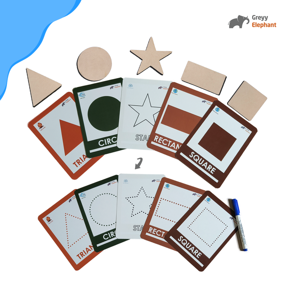Simple Shapes Combo – Greyy Elephant Learning Box