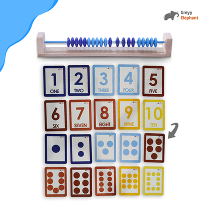 Ganit Rack and Number Flashcards (1-10) Combo