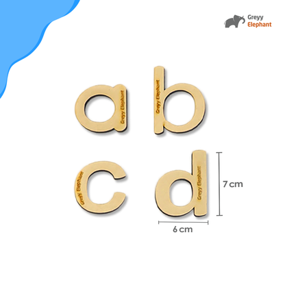 Lowercase Alphabet Letters MDF Cutouts