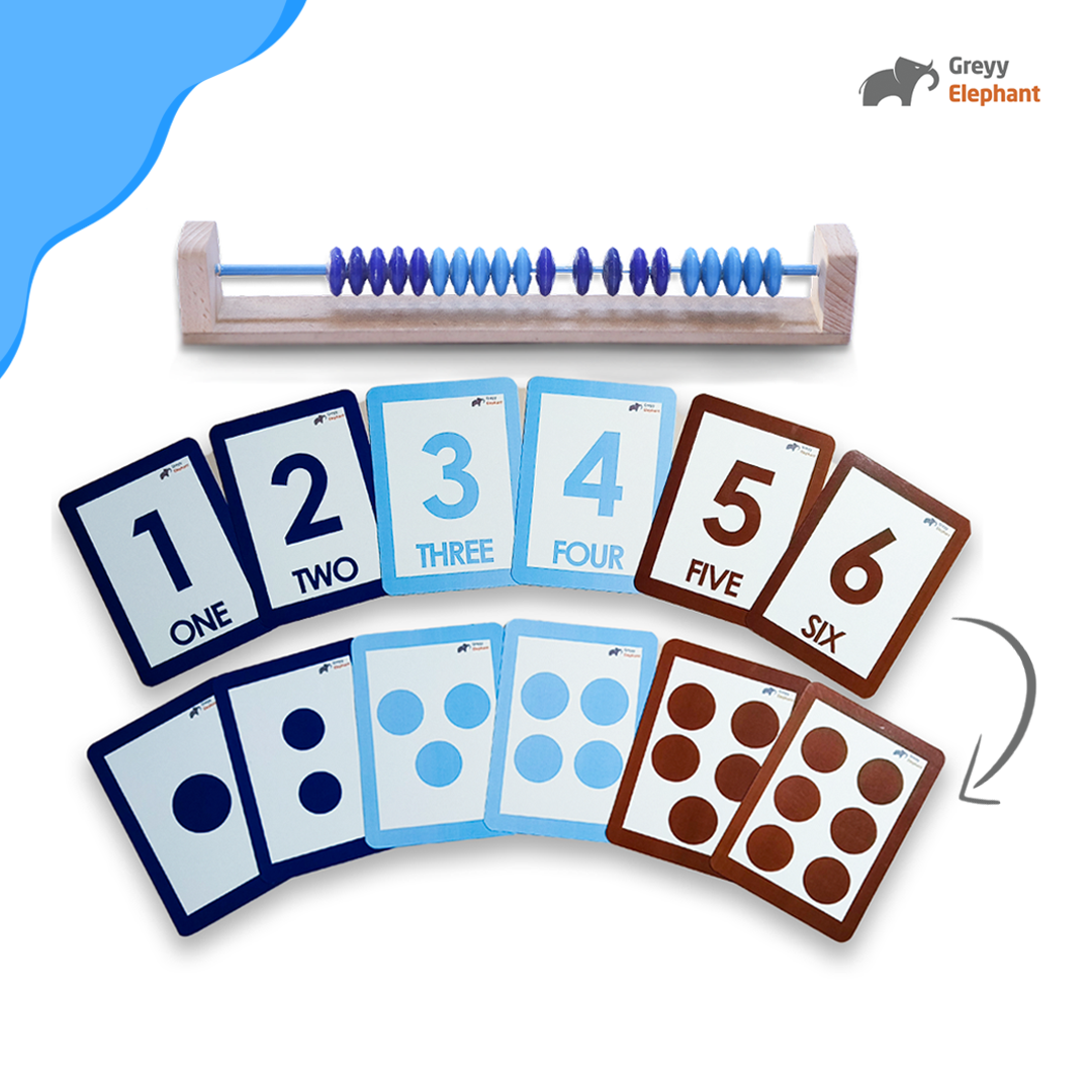 Ganit Rack and Number Flashcards (1-10) Combo