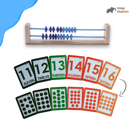 Ganit Rack and Number Flashcards (11-20) Combo